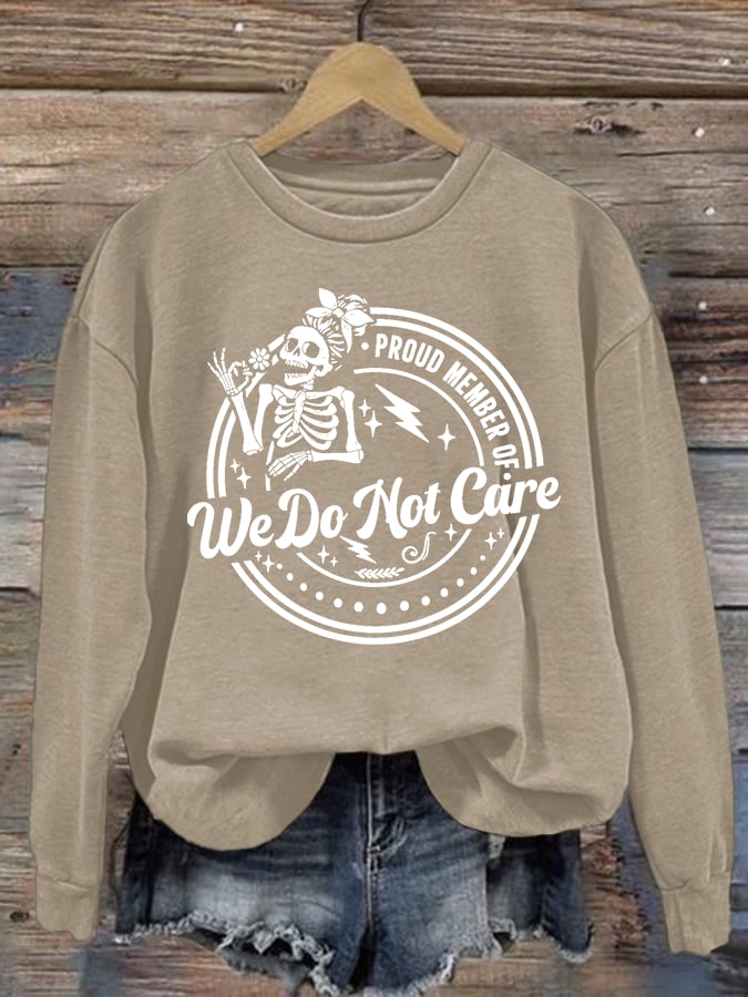 Women's Retro Funny Proud Member Of Club Menopause Perimenopause Print Sweatshirt