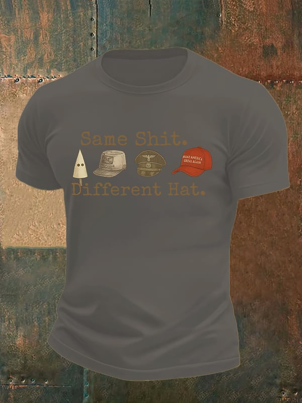 Men's Same shit Different costume Print T-Shirt