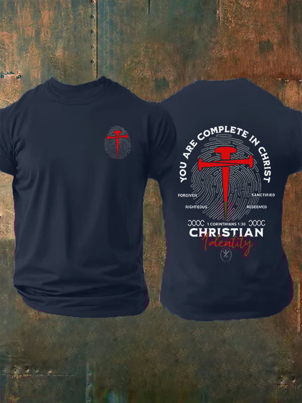 Men's You Are Complete In Christ Christian T-Shirt