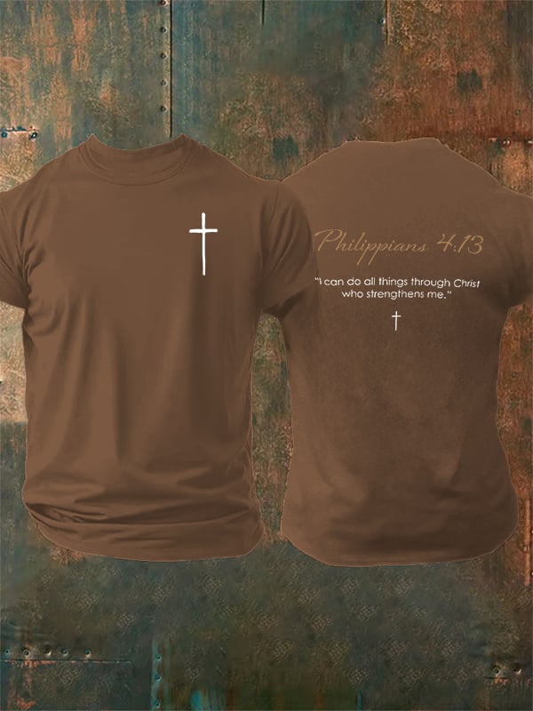 Men's Philippians 4:13- Golden Rule Collection T-shirt