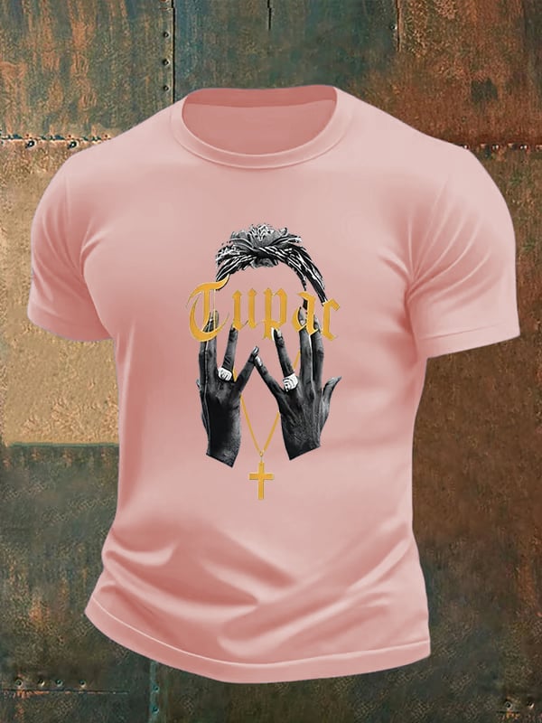 Men's Retro Rap Star Comfortable Pure Cotton T-Shirt
