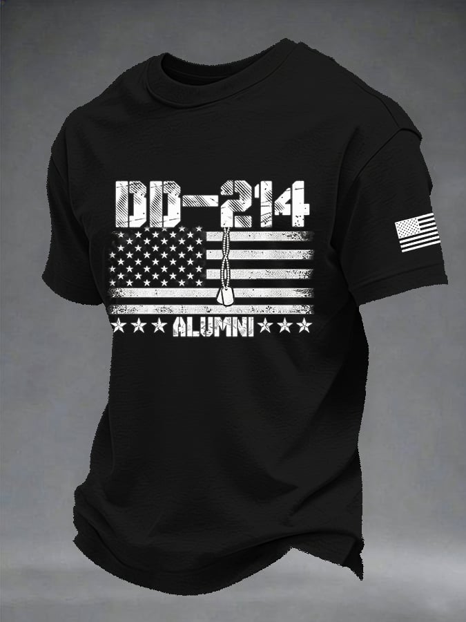 Men's Retro Print Short-Sleeve T-Shirt