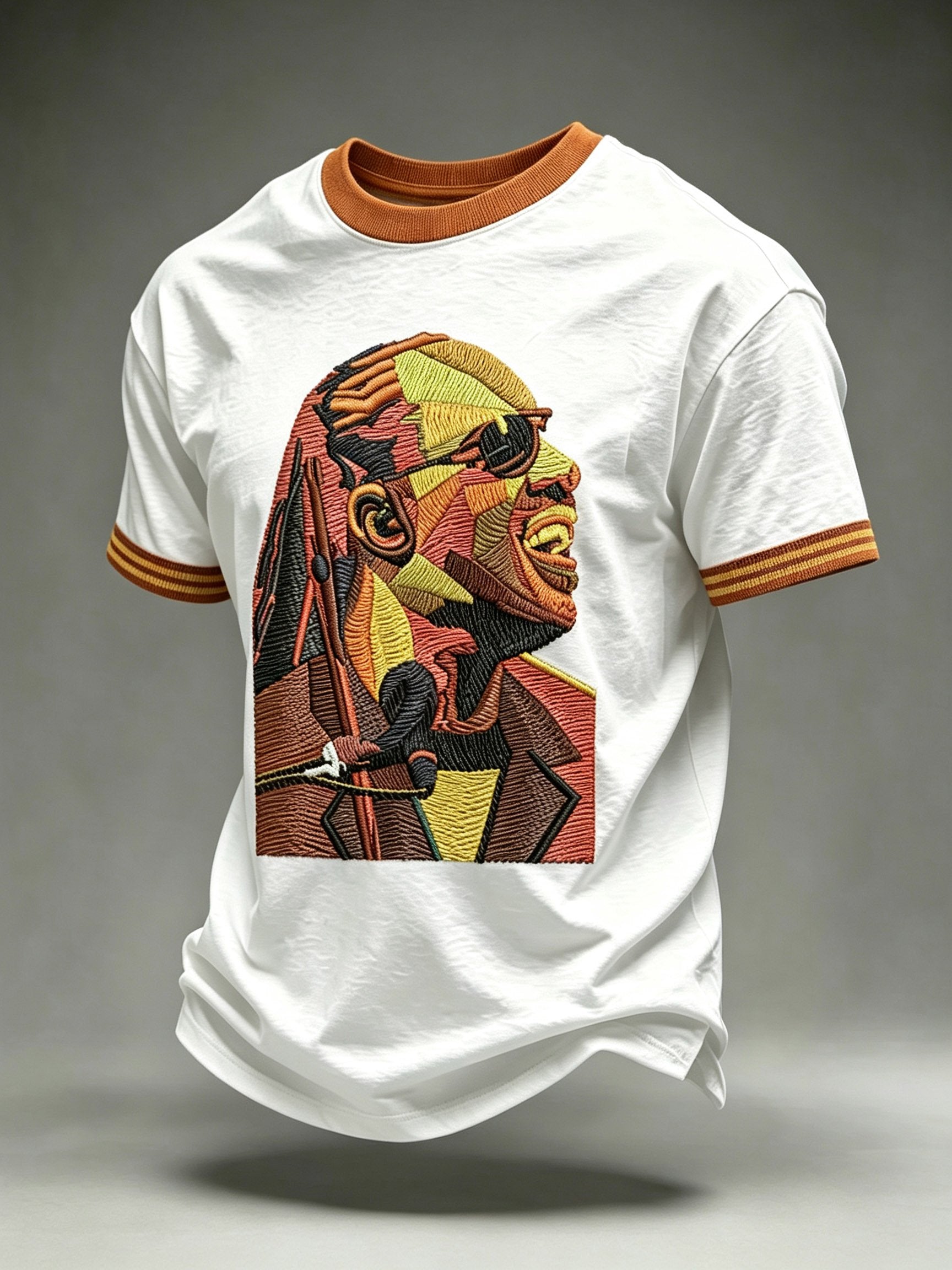 Men's Singer Print Casual T-Shirt