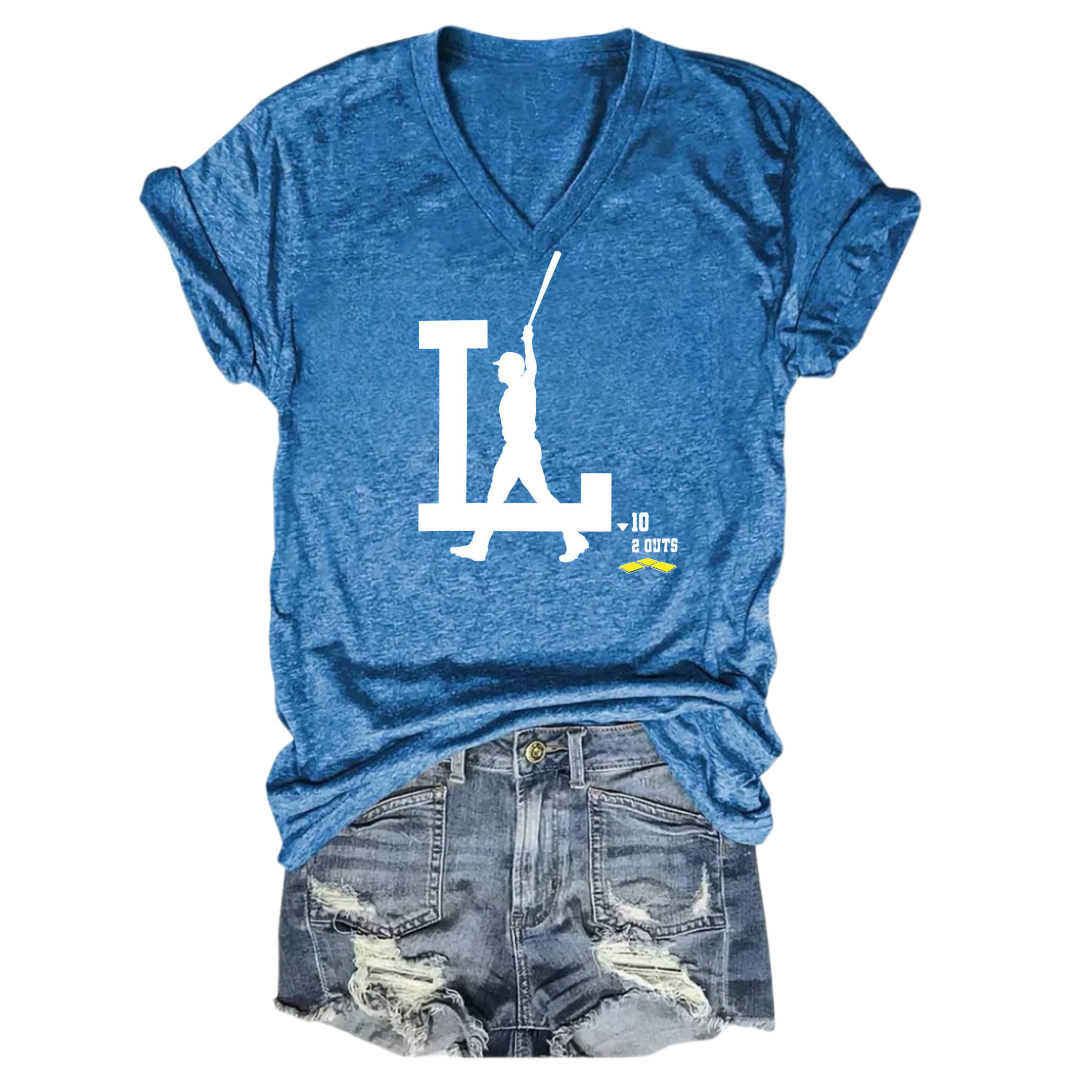 Los Angeles Dodgers GrandSlam V-Neck Tee
