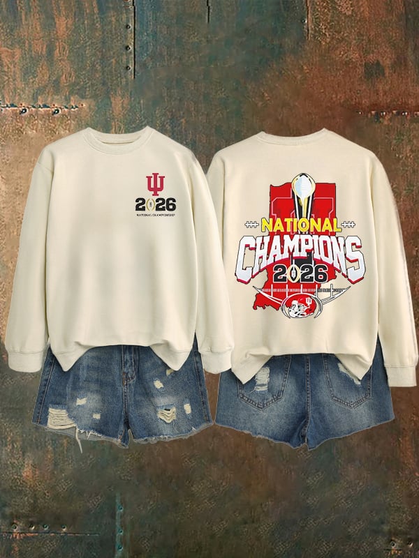 Women's Football Print Sweatshirt