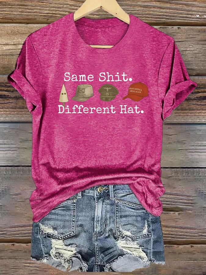 Women's Same shit Different costume Print T-Shirt