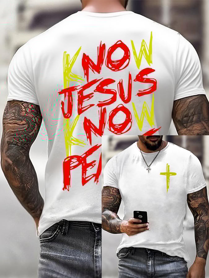 🔥Buy 3 Get 15% Off🔥Men'S Casual Faith Print T-Shirt