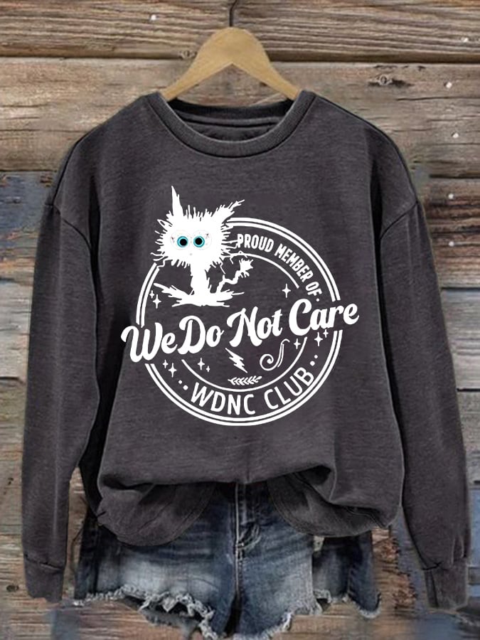 Retro Funny Proud Member Of WDNC Print Sweatshirt