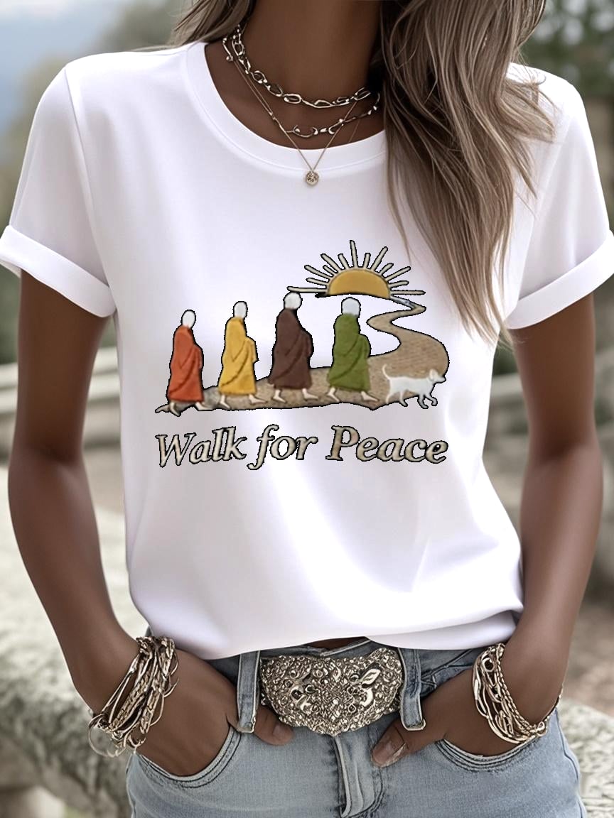Women's Walk For Peace Art Print T-Shirt
