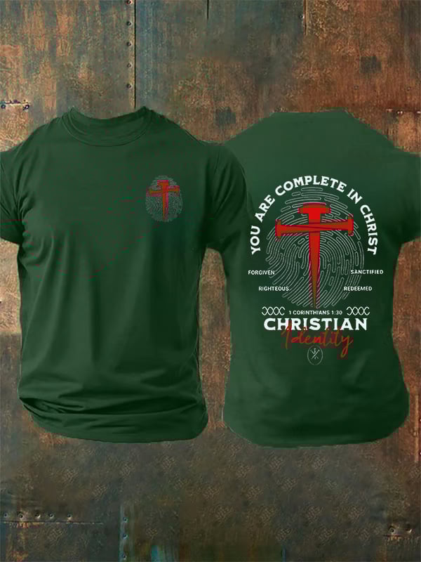 Men's You Are Complete In Christ Christian T-Shirt