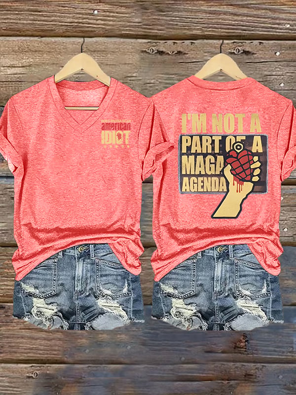 Women's american idiot Print T-Shirt