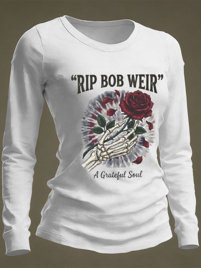 🔥Buy 3 Get 15% Off Women's Commemorative Bob Weir Printed Top