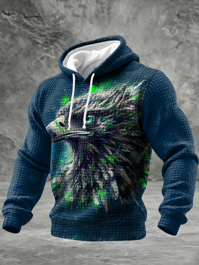 Men'S casual Printed Hooded Sweatshirt