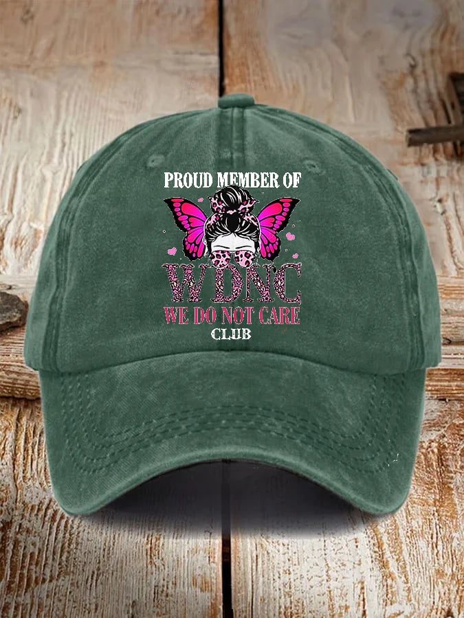 Unisex Retro Proud Member Of WDNC Club Print Baseball Cap