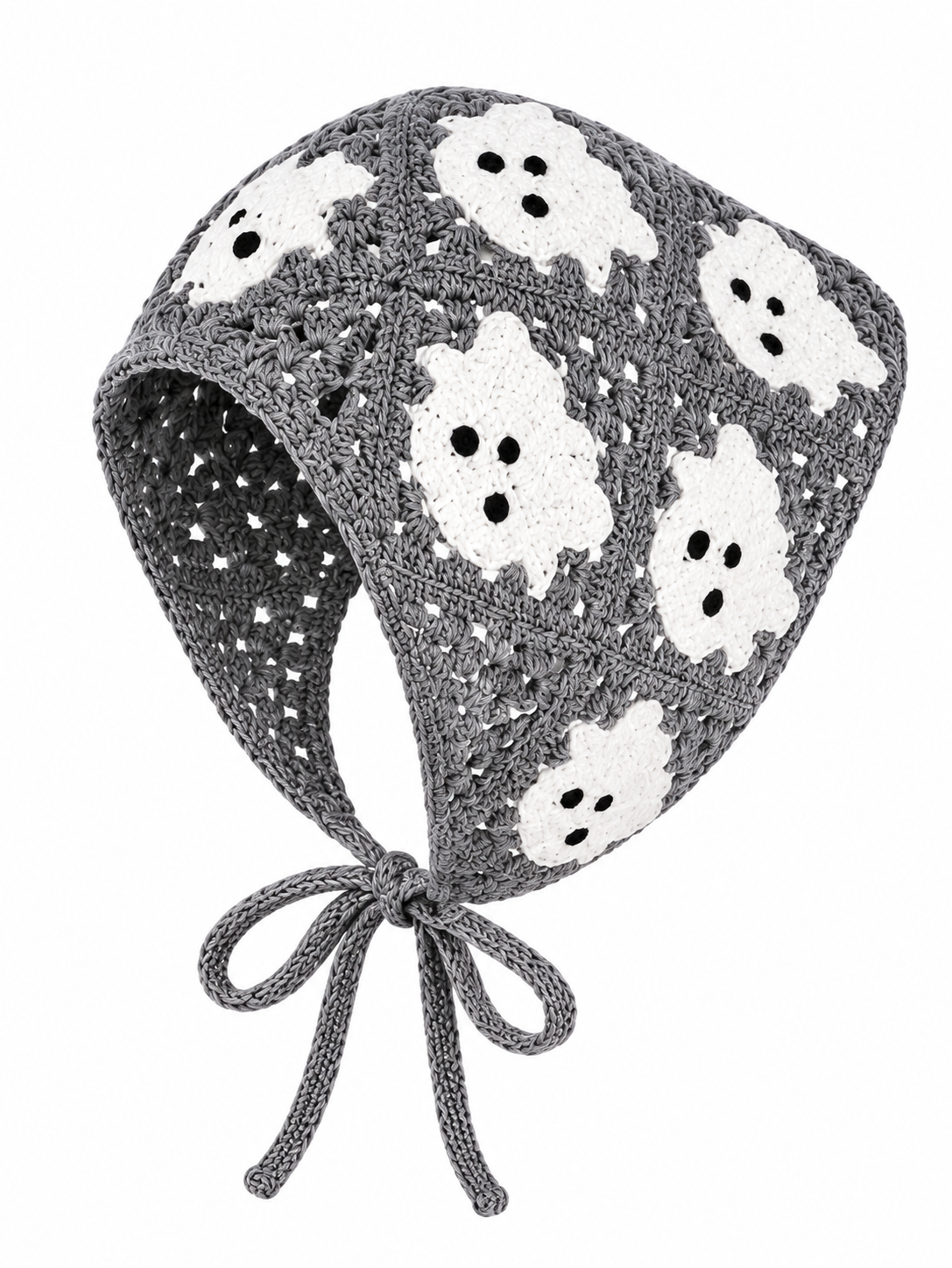 ๐ Halloween Style Deal โ Boho Ghost Print Head Scarf ๐ป Cute Seasonal Hair Accessory for Festive Looks ๐ฆ