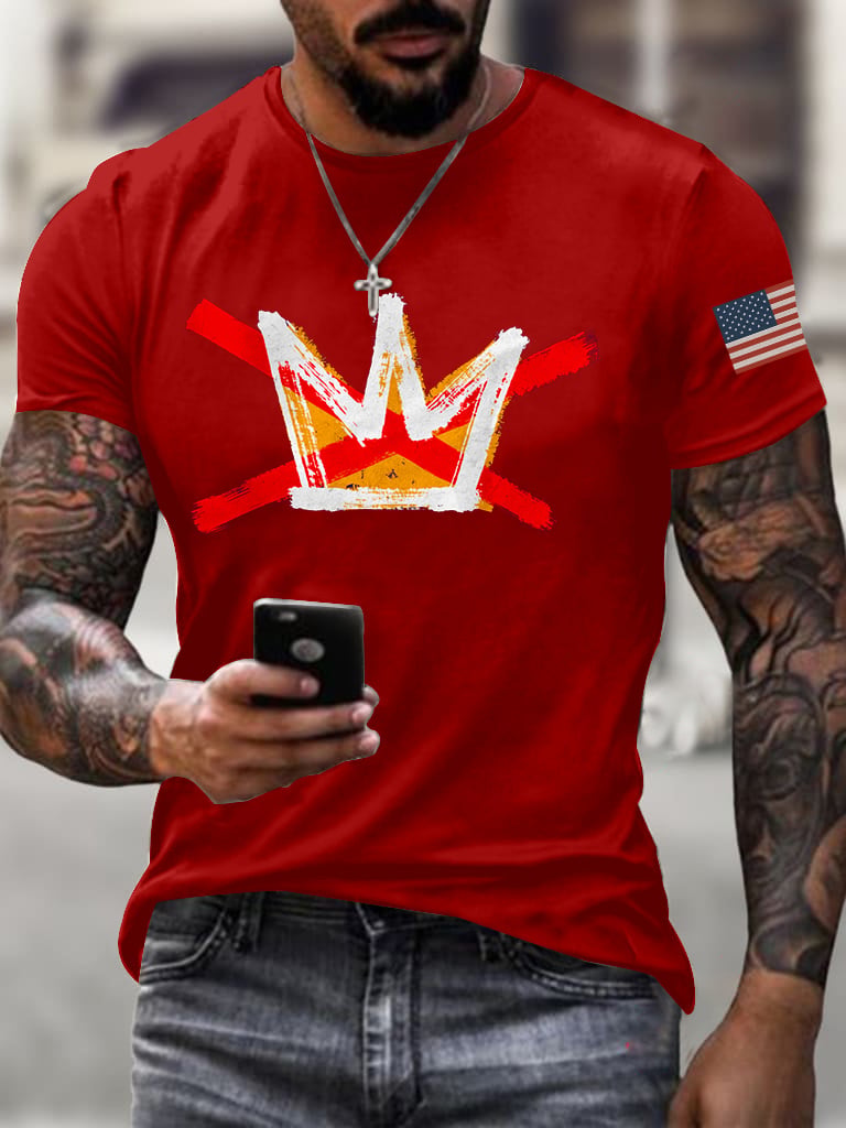 π₯Buy 3 Get 15% Offπ₯Men's Casual Reject King T-Shirt