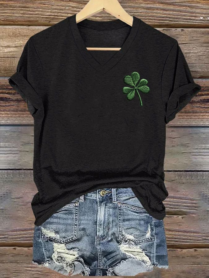 Women's St. Patrick's Day Printed Casual T-Shirt