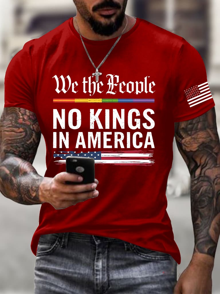 π₯Buy 3 Get 15% Offπ₯Men's Casual Fashion Reject The King Fdt Round Neck T-Shirt