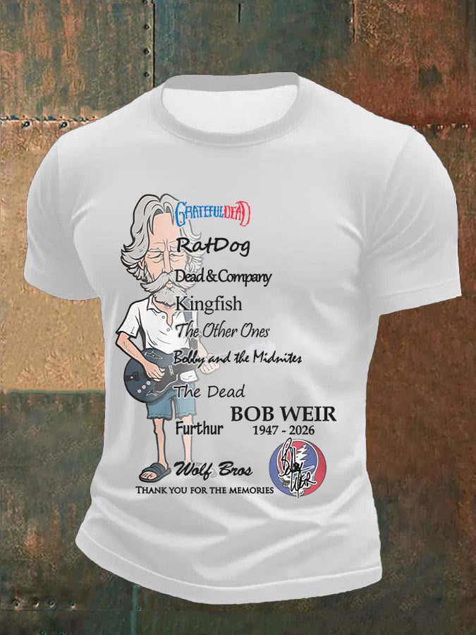 🔥Buy 3 Get 15% Off Men's Vintage Rock Tribute Printed Casual T-shirt