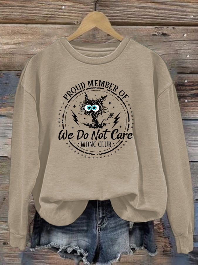 Women's Retro Funny Proud Member Of Club Menopause Perimenopause Print Sweatshirt