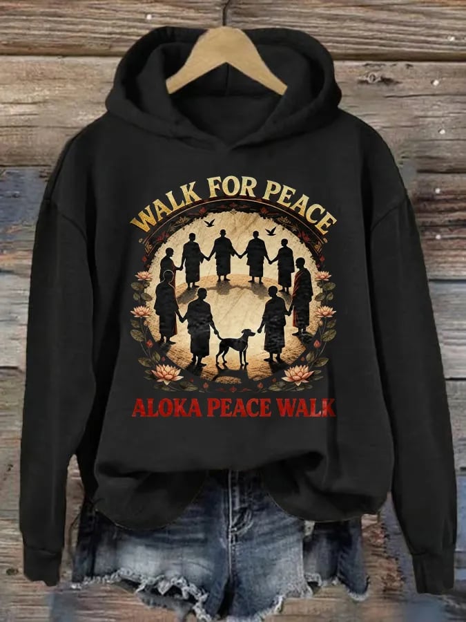 Women's Walk For Peace Art Print Sweatshirt
