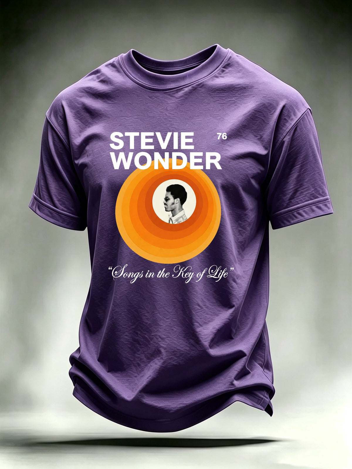 Men's Retro Album Concentric Circles Graphic Apparel Anniversary Tour Shirt