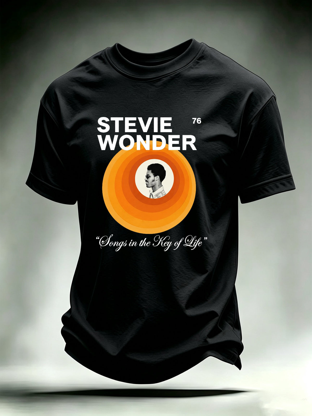 Men's Retro Album Concentric Circles Graphic Apparel Anniversary Tour Shirt