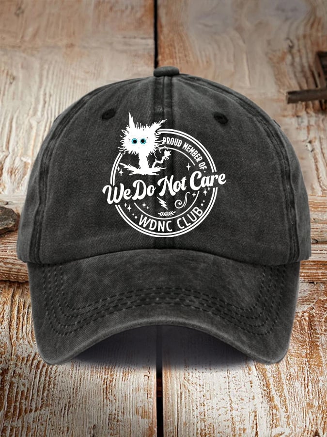 Retro Proud Member Of WDNC Club Menopause Perimenopause Print Baseball Cap