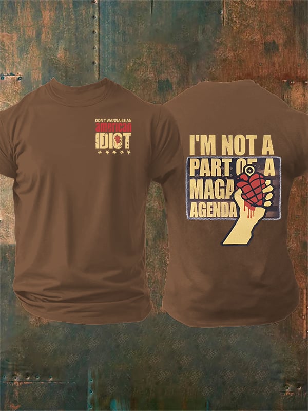 Men's american idiot Print T-Shirt