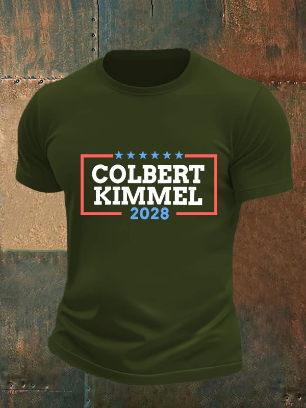 Men's Talk Show Colbert Kimme 2028 T-Shirt