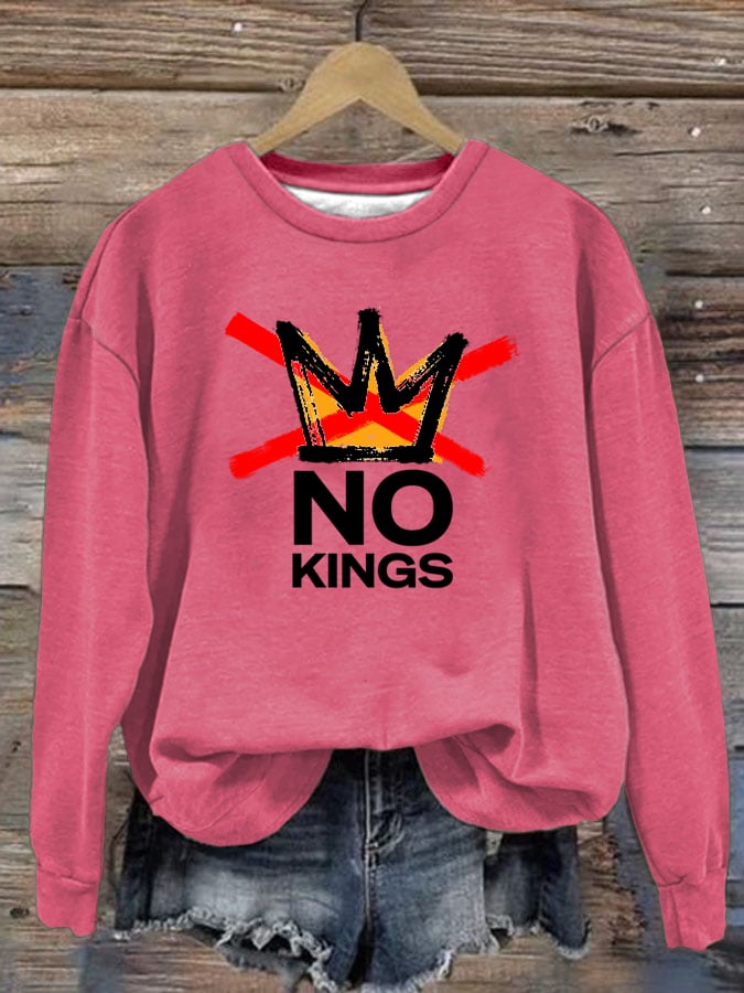 🔥Buy 3 Get 15% Off Women's America has No Kings Printed Casual Sweatshirt