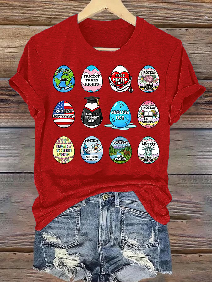 Women's Spring Easter FDT Subtle Hidden Message T-shirt
