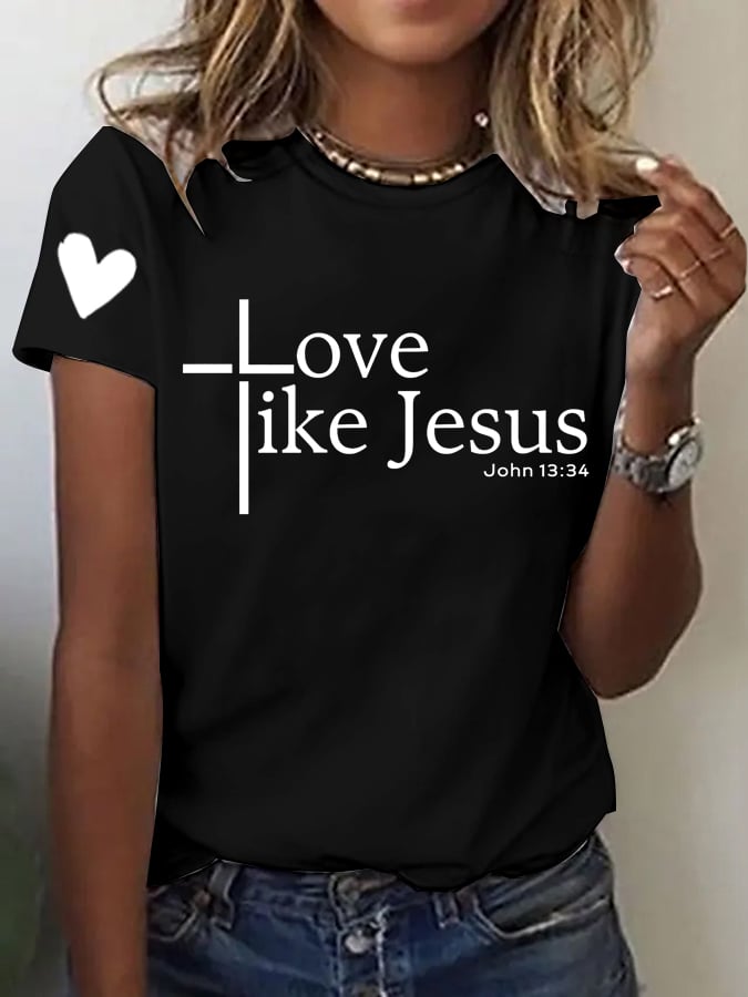Women's Casual Valentine's Day Faith T-Shirt