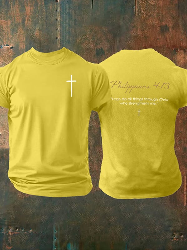 Men's Philippians 4:13- Golden Rule Collection T-shirt