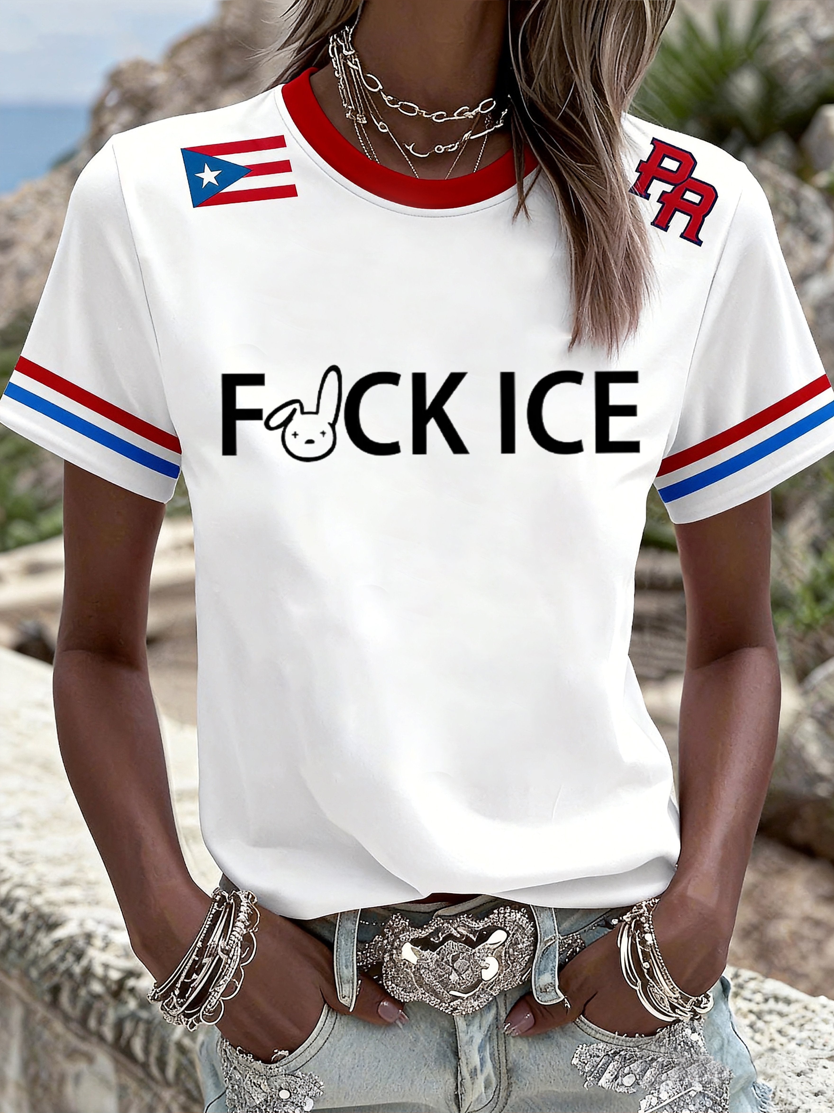 Women's Puerto Rico FDT Printed Short-Sleeved T-Shirt