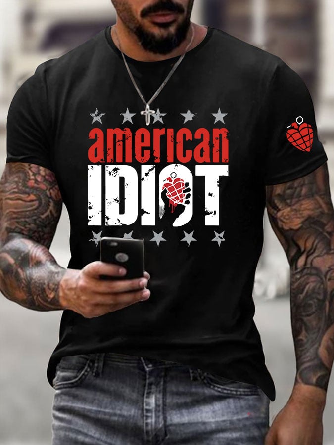 Men's Rock Band Short-Sleeved T-Shirt