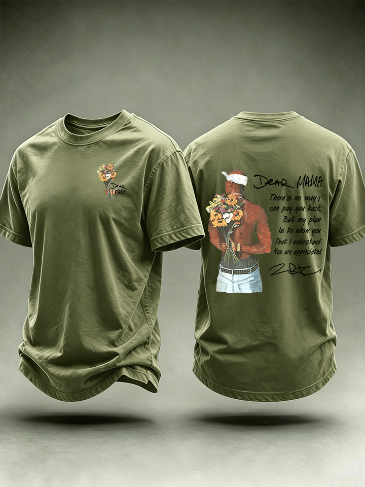 Men's Dear Mama" Graphic Vintage Hip Hop Streetwear