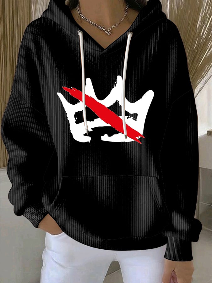 🔥Buy 3 Get 15% Off🔥Women's No Kings Print Casual Sweatshirt