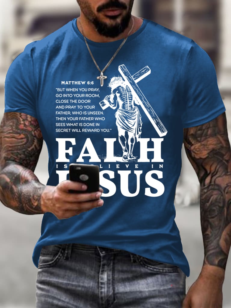 🔥Buy 3 Get 15% Off🔥Men's Jesus Faith T-Shirt