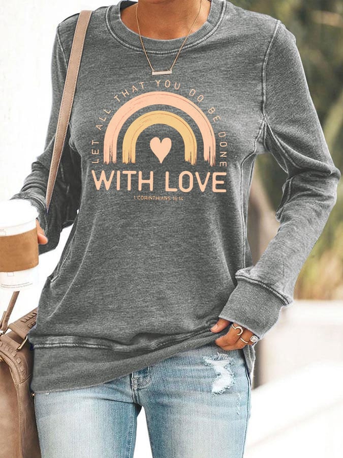 Women's All That You Do Printed Sweatshirt