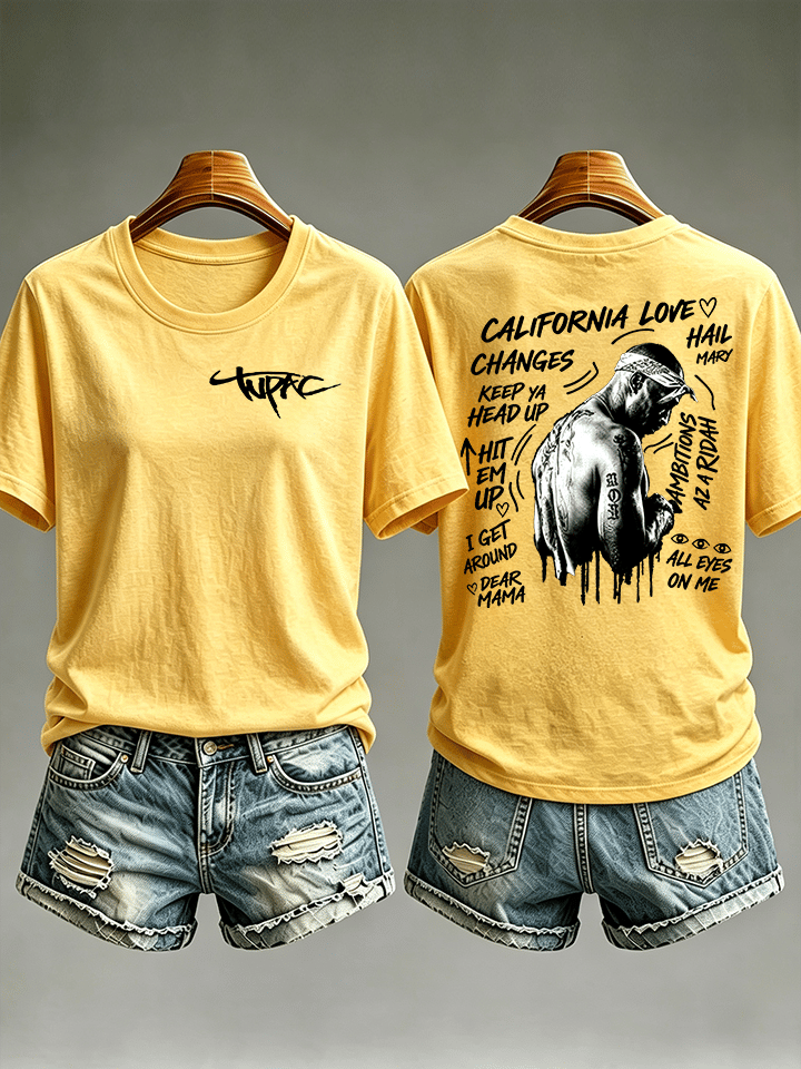 Women's Old School Rap Culture Iconic Hip Hop Legend Tee