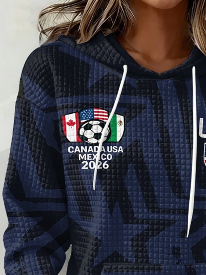 Women's USA Soccer Supporter Print Hoodie