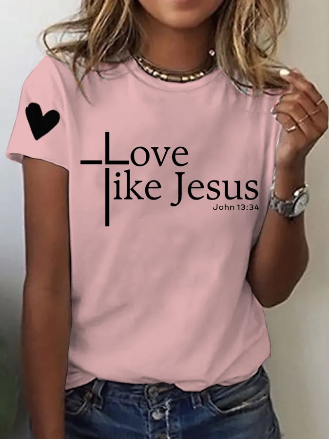 Women's Casual Valentine's Day Faith T-Shirt
