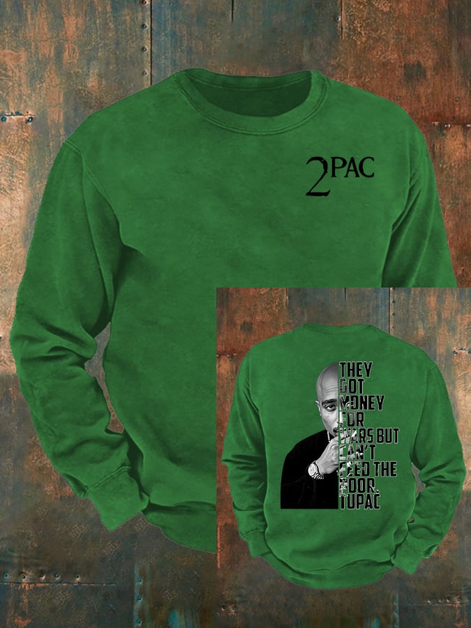 Men's 2Pac Rapper Print Sweatshirt