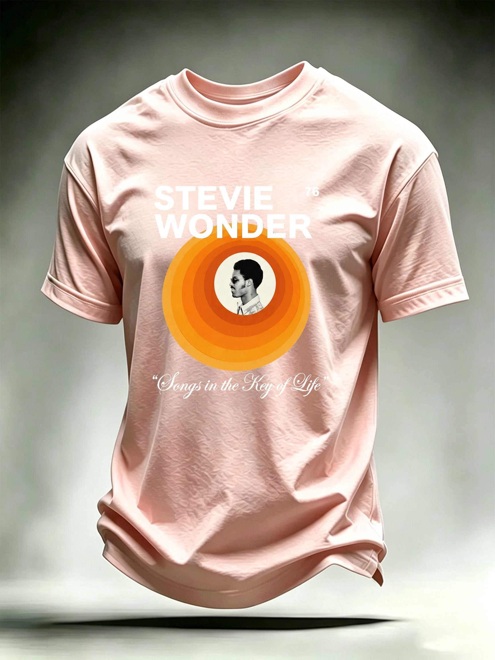 Men's Retro Album Concentric Circles Graphic Apparel Anniversary Tour Shirt