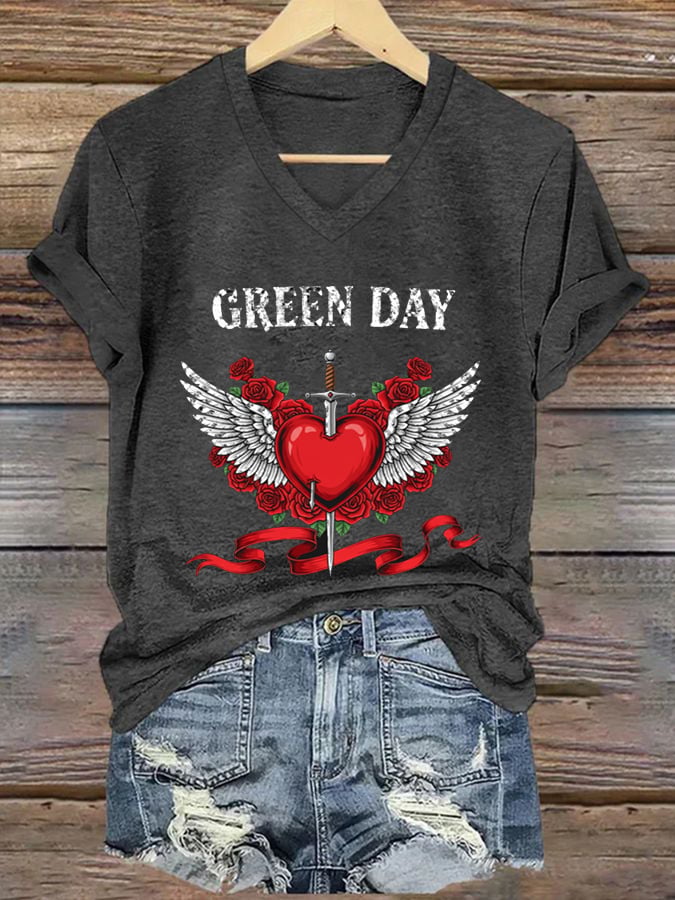 Women's Casual Printed Short-Sleeve T-Shirt