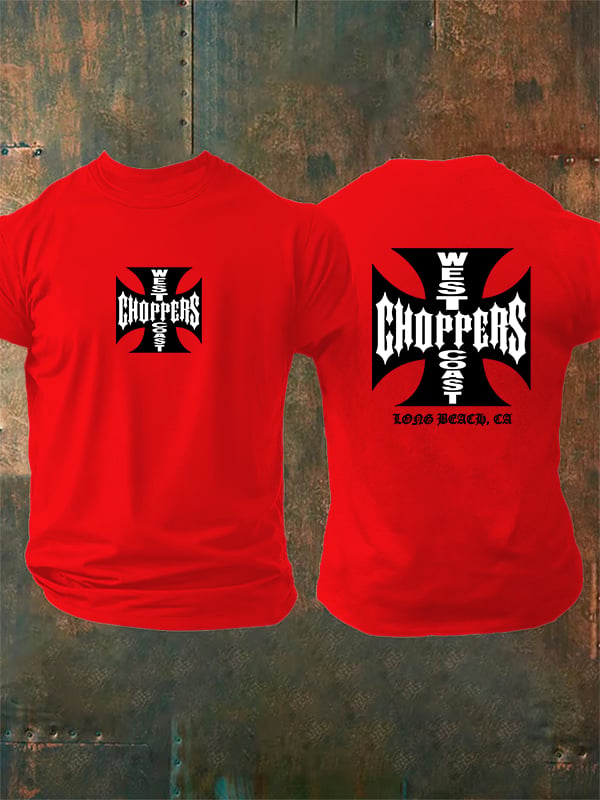 Men's West Coast Choppers-Inspired Paul Tribute Print T-Shirt