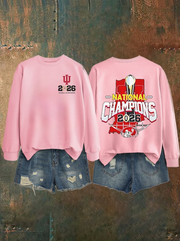 Women's Football Print Sweatshirt