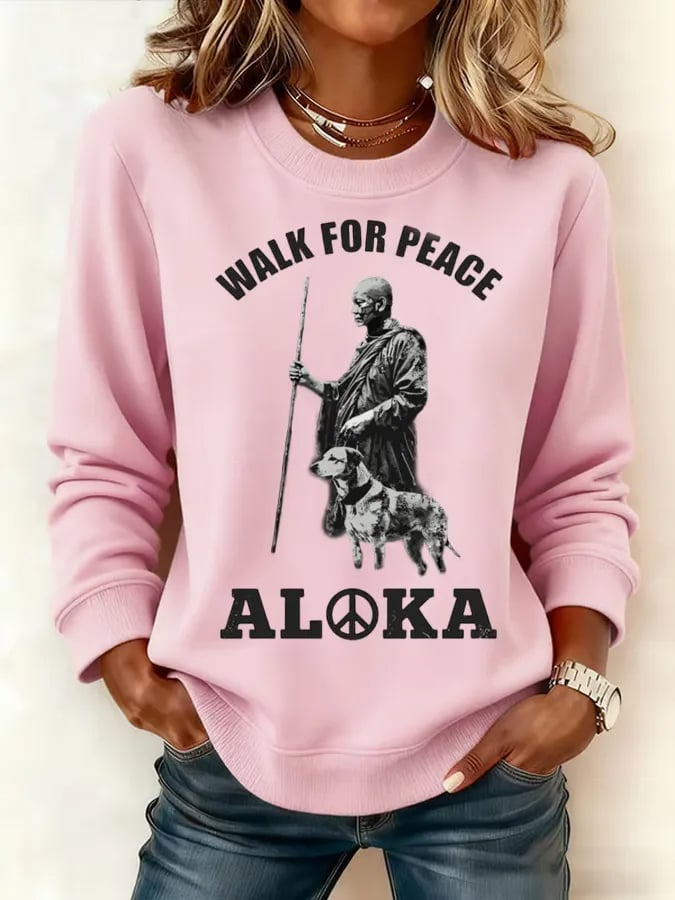 Women's Walk For Peace Art Print Sweatshirt