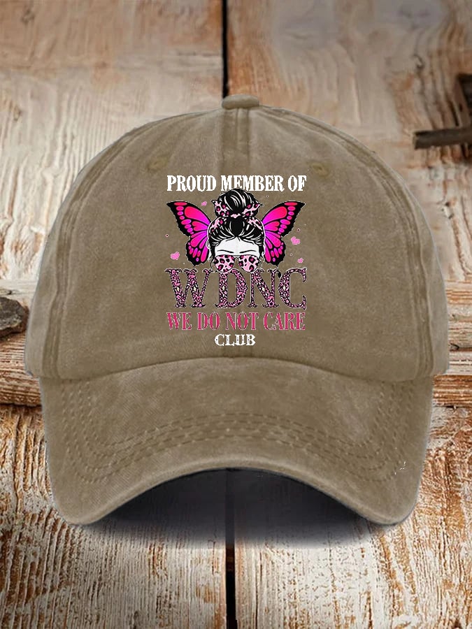 Unisex Retro Proud Member Of WDNC Club Print Baseball Cap